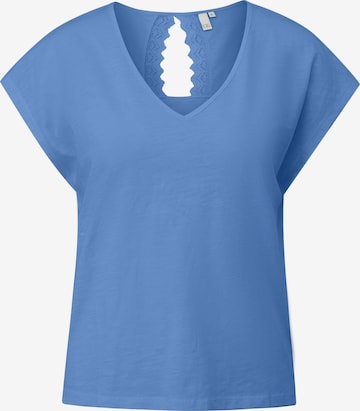 T-shirt QS en bleu : devant