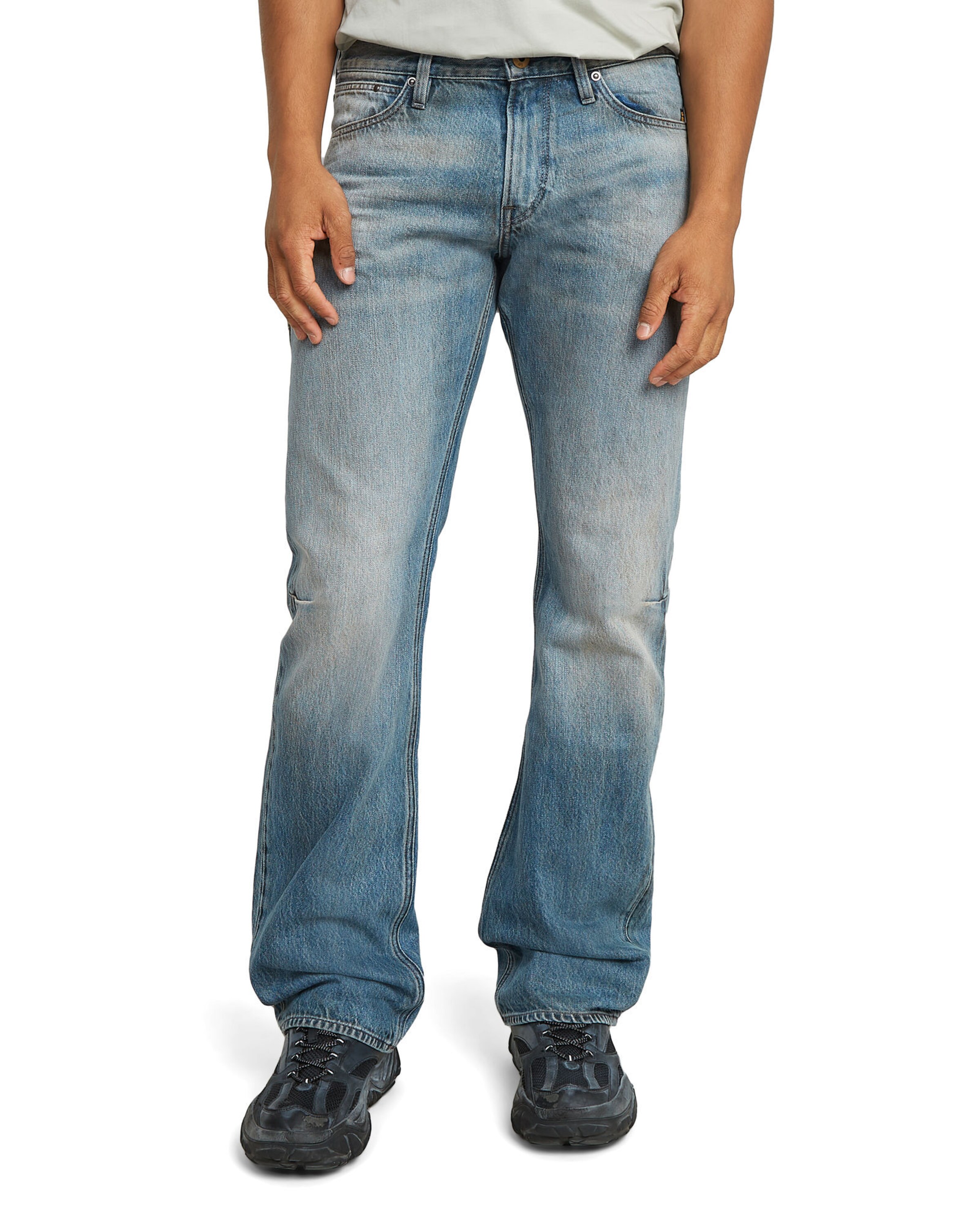 G-STAR Bootcut Jeans 'Lenney' in Blauw: voorkant