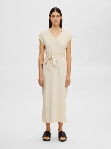 SELECTED FEMME Klänning 'ESSENTIAL' i beige: framsida