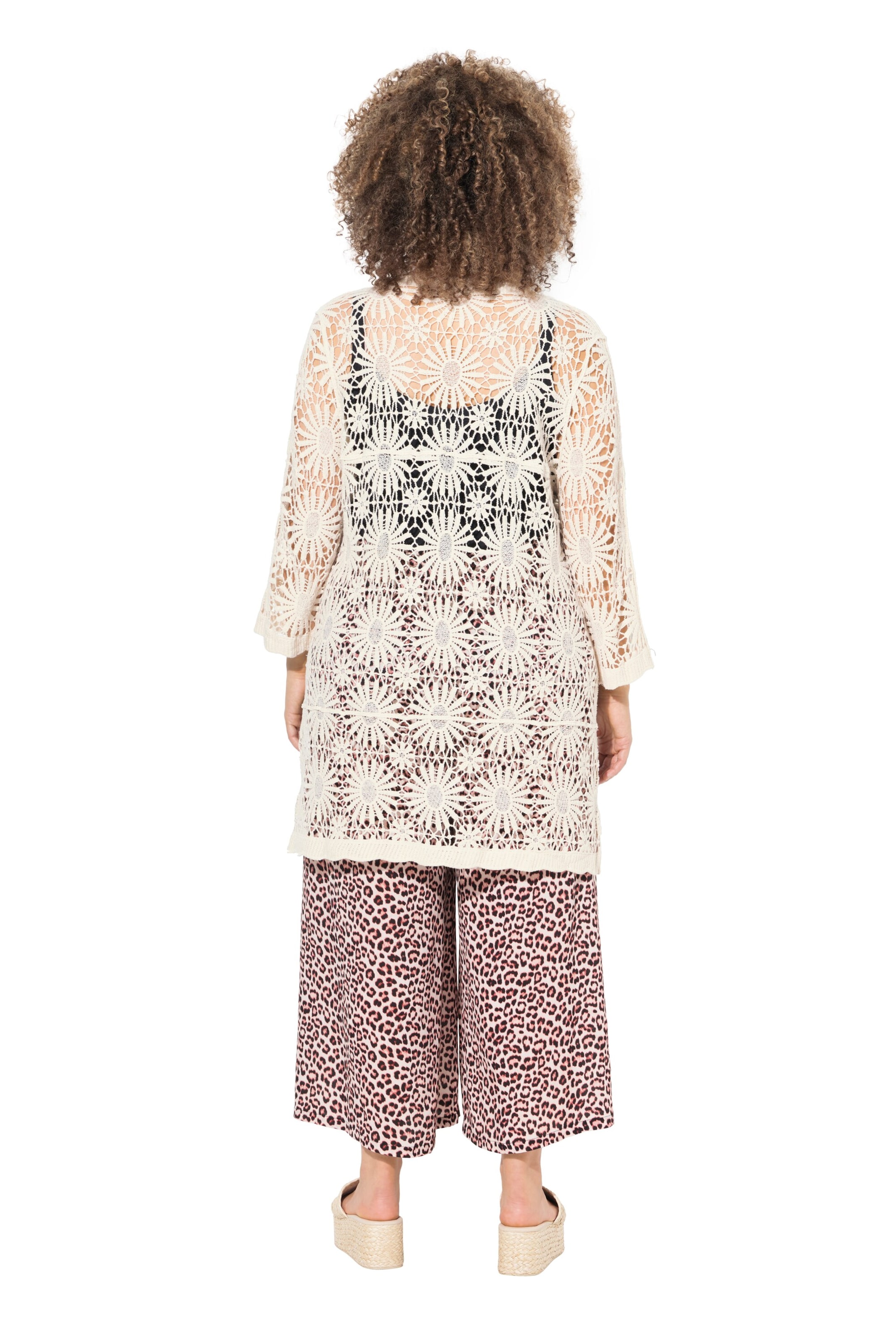 Ulla Popken Вязаная кофта в Бежевый