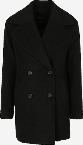 Monki Between-Seasons Coat in Black: front
