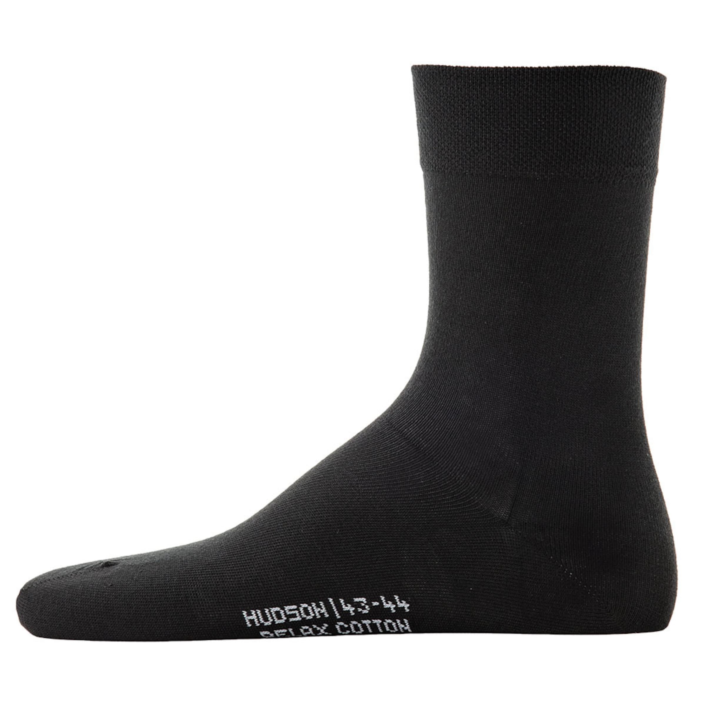 Hudson - Calcetines 'Relax Cotton' en negro