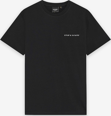Lyle & Scott Shirt 'Script' in Zwart: voorkant