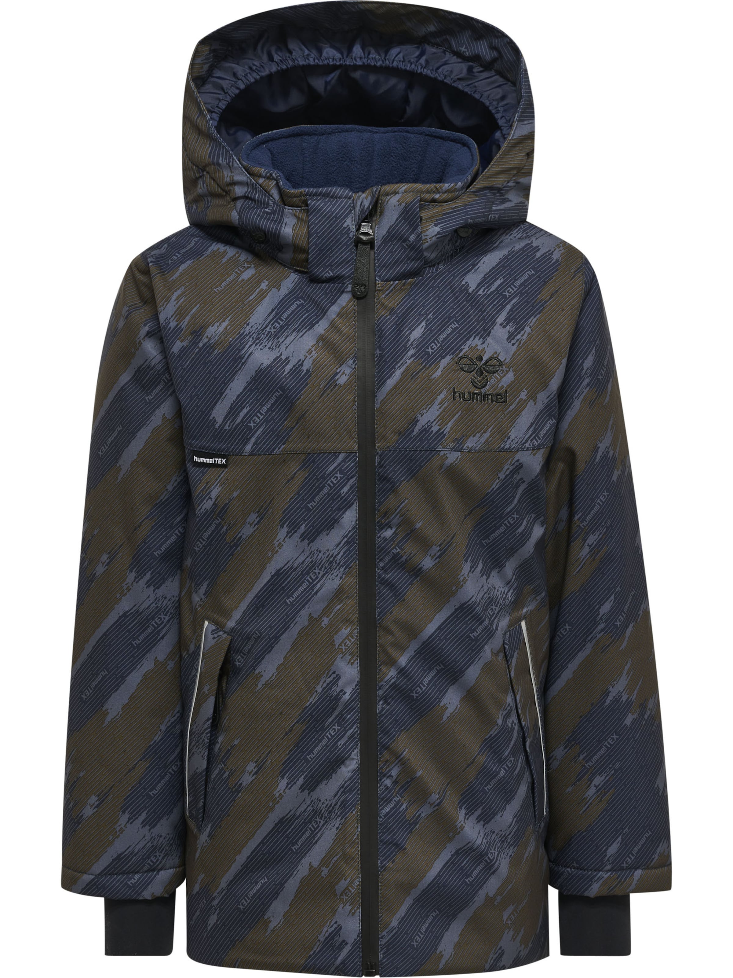 Hummel Weatherproof jacket 'Logan' in Blue: front