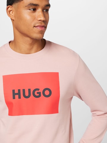 HUGO Red Sweatshirt 'Duragol222' in Pink