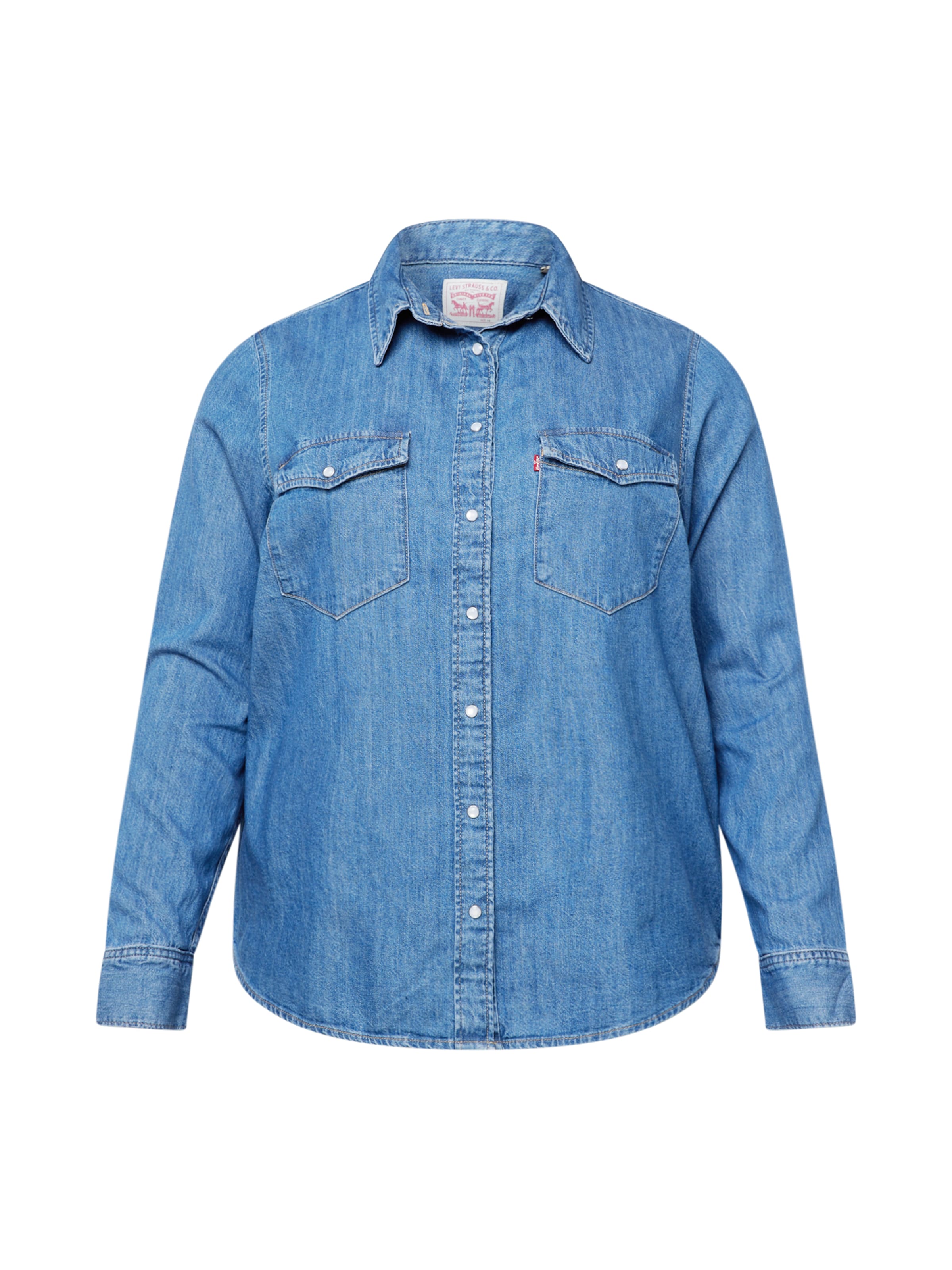 Levi's® Plus Blúzka 'Iconic Western Shirt ' - Modrá: predná strana