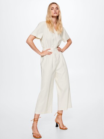 MANGO Jumpsuit 'Bosco' in Beige