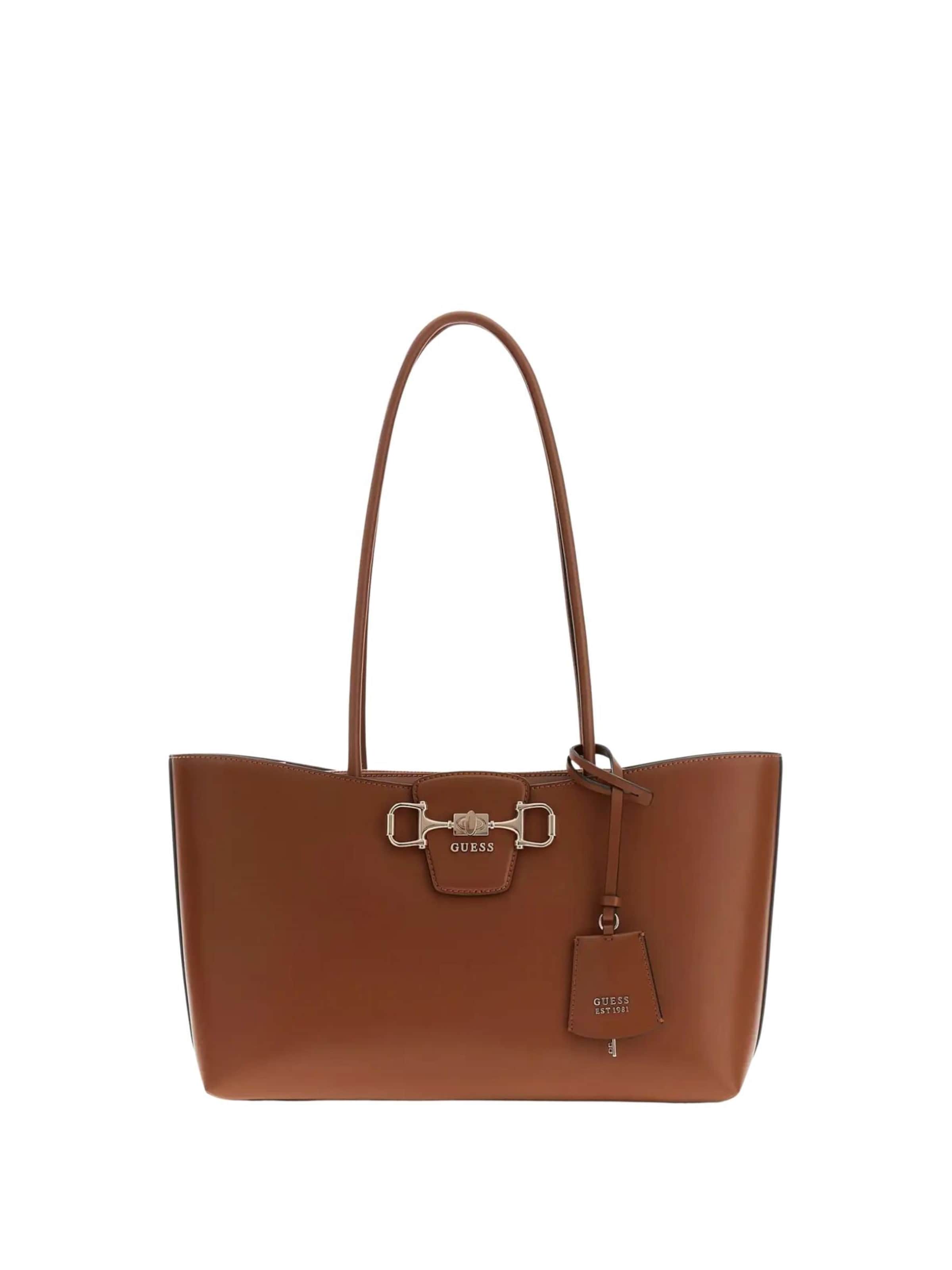 Sacs à main 'GUESS BORSA SHOPPER JANIE' GUESS en marron : devant