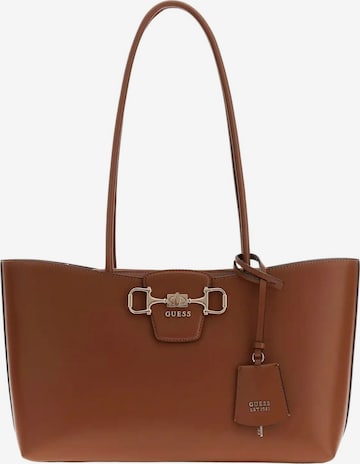 GUESS - Bolso de mano 'GUESS BORSA SHOPPER JANIE' en marrón: frente