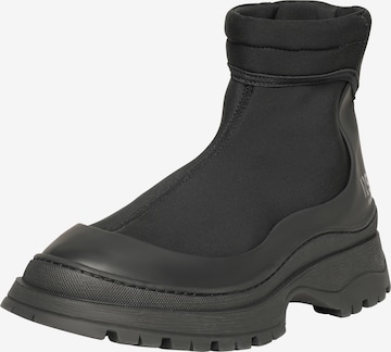 N91 Veterboots 'M AA ' in Zwart: voorkant