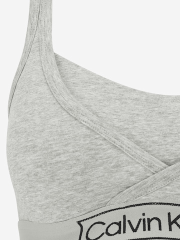 Calvin Klein Underwear Bralette Nursing Bra 'Reimagined Heritage' in Grey