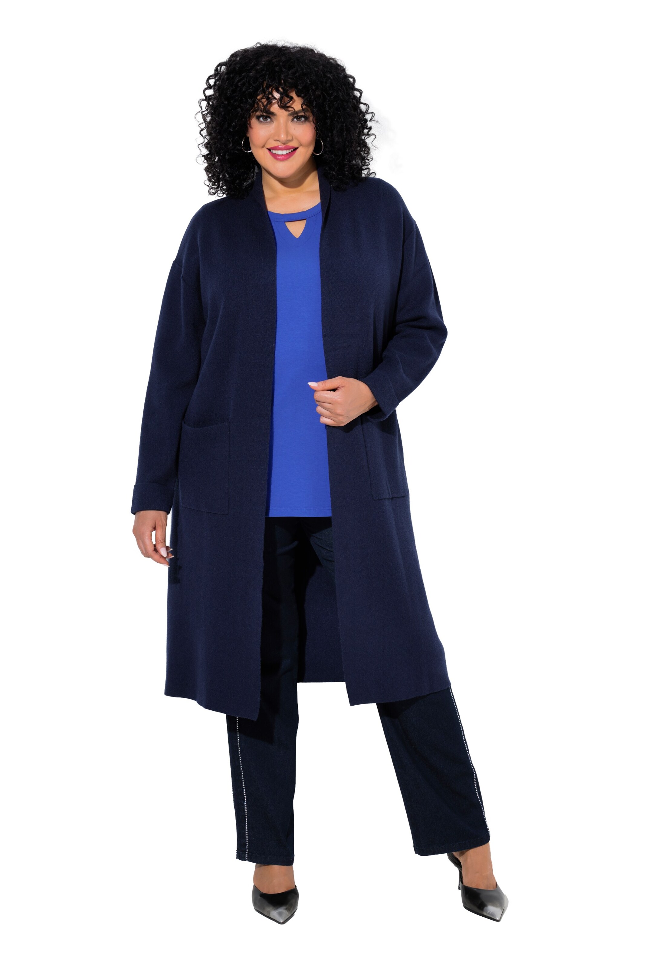 Ulla Popken Knit cardigan in Blue