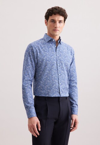 Coupe regular Chemise business SEIDENSTICKER en bleu : devant