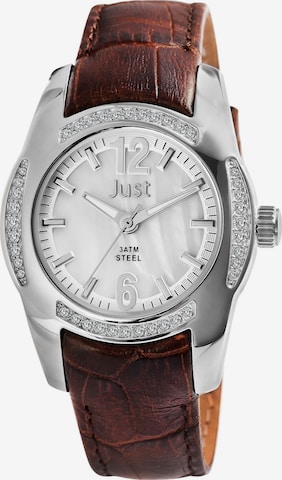 JUST Analog Watch 'Gill, 3 ATM' in Brown: front