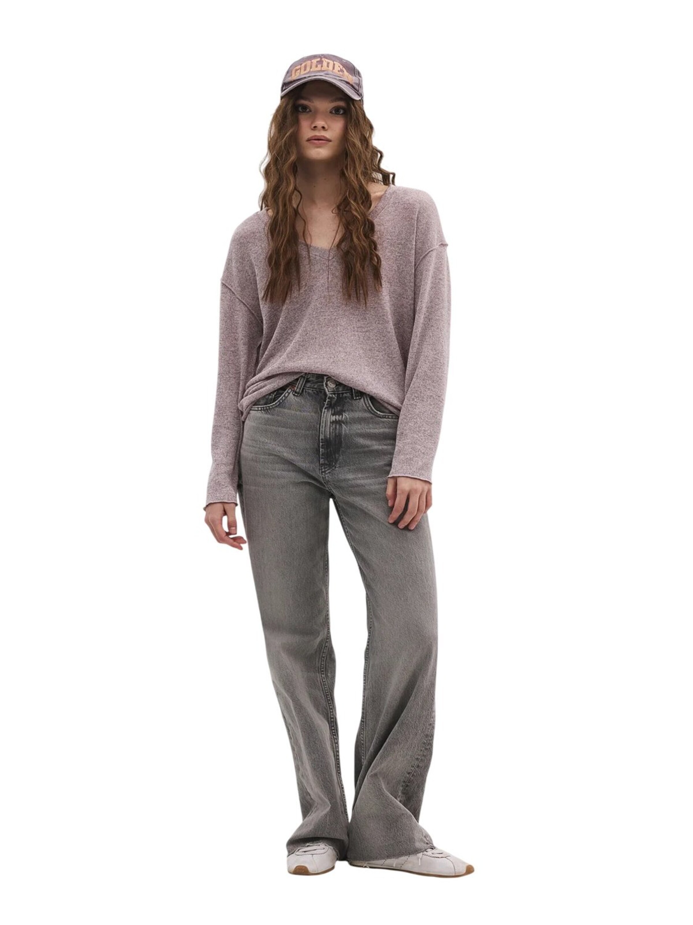 No Matter What Oversized Sweater in Pink: front