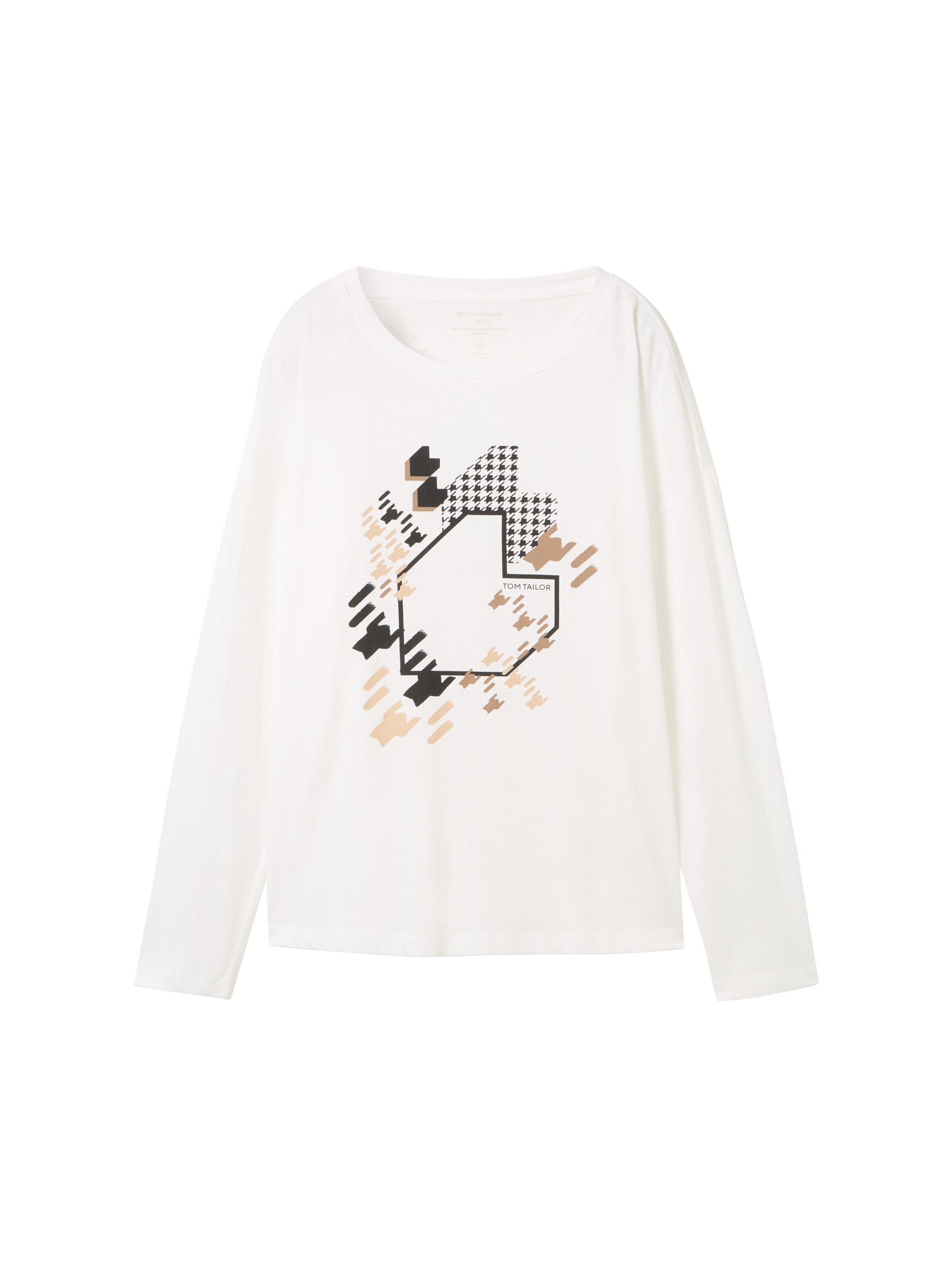 TOM TAILOR Shirt in Wit: voorkant