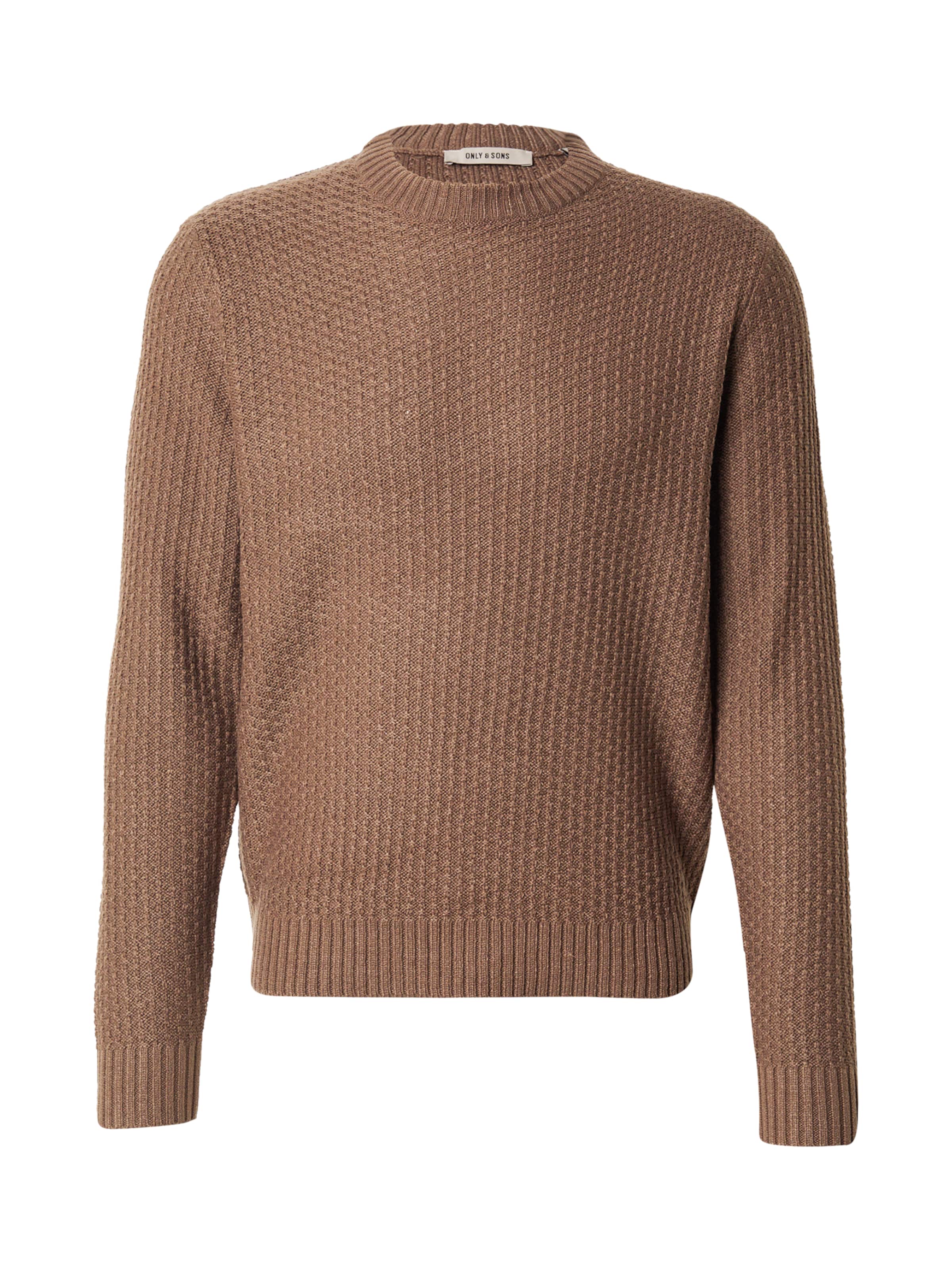 Only & Sons Pull-over 'ONSALAM' en marron, Vue avec produit