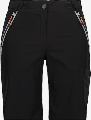 Ulla Popken Regular Athletic Pants in Black: front