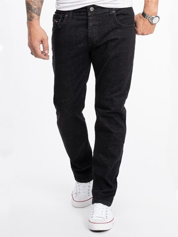 Rock Creek Regular Jeans in Black: front