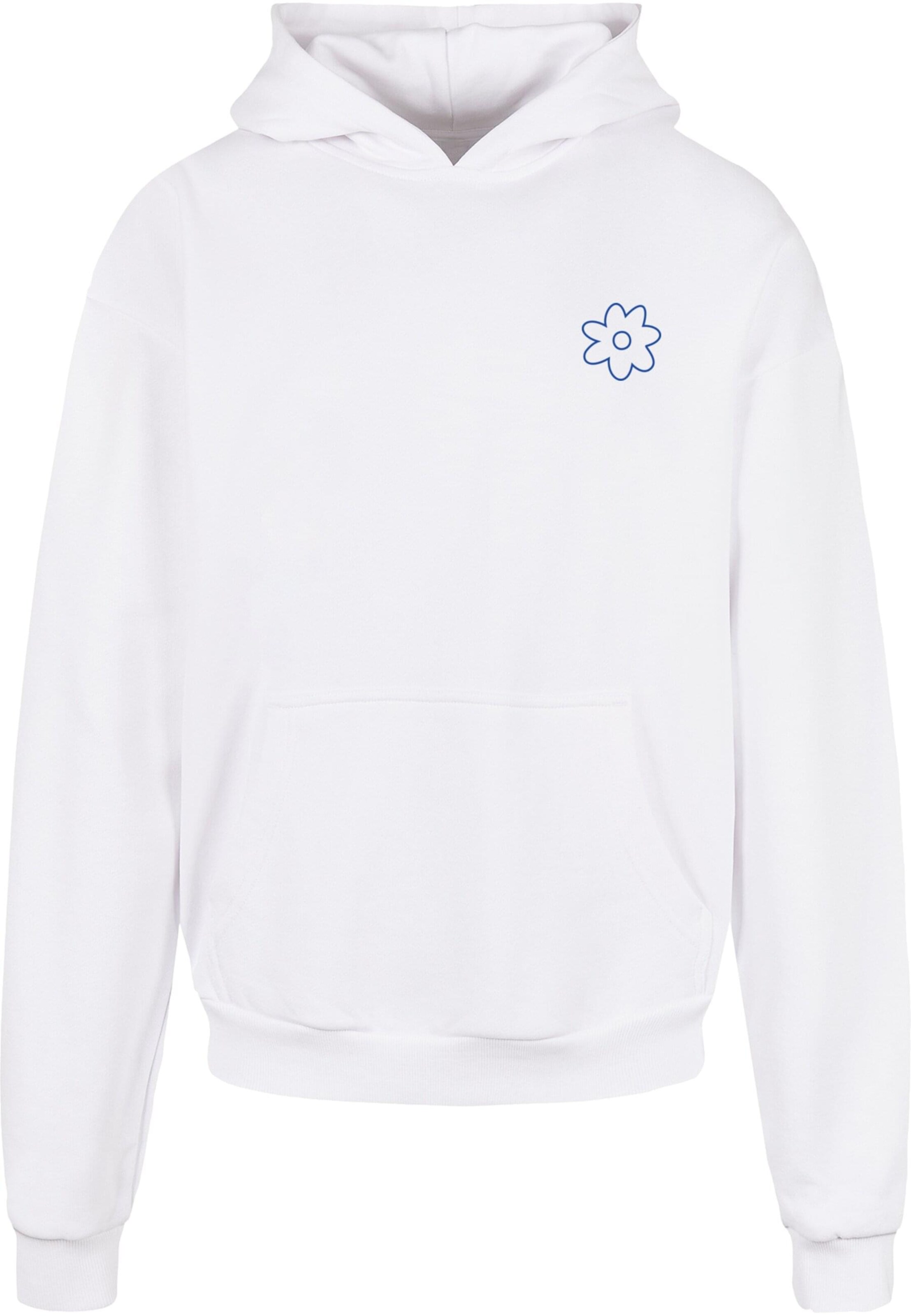 Merchcode Sweatshirt 'Flower' in Wit: voorkant