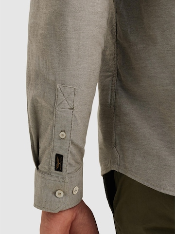 PME Legend - Ajuste regular Camisa 'Oxford shirt with chest pocket and button-down collar' en verde