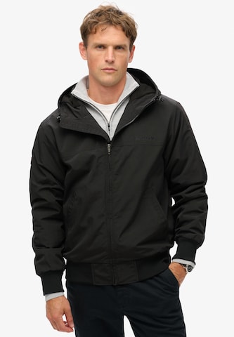 Geacă de primăvară-toamnă de la Superdry pe negru: față