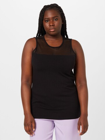 ONLY Carmakoma Top in Schwarz: Vorderseite