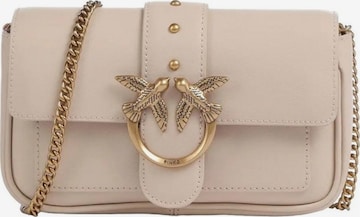 PINKO - Bolso de hombro 'Love One Pocket C Vitello Seta' en beige: frente