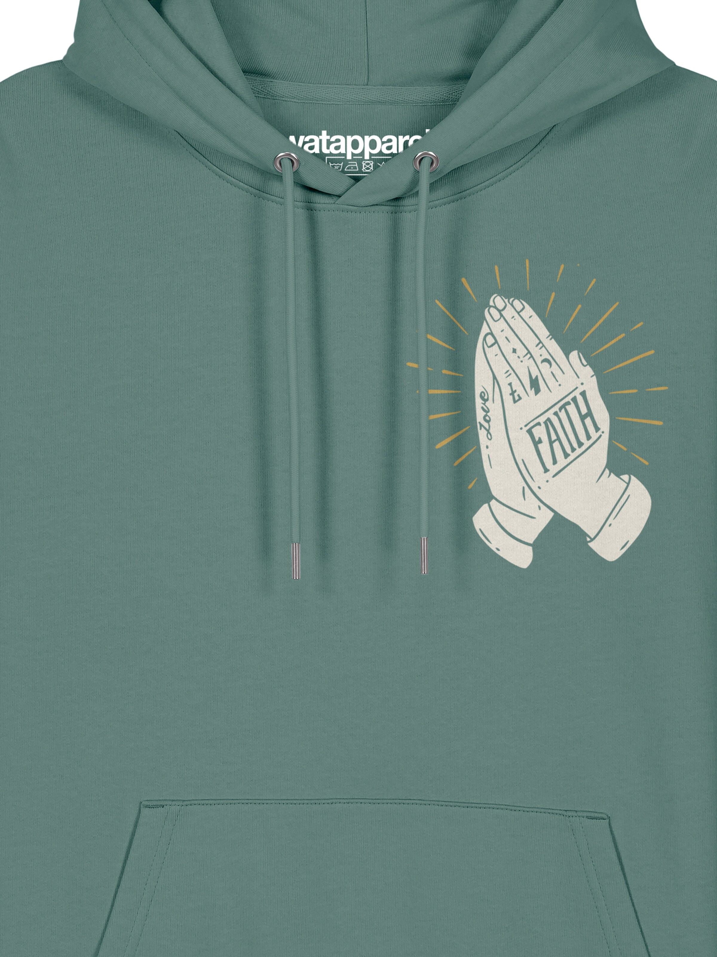 Sweat-shirt 'Faith' Watapparel en vert