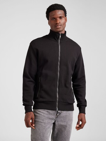 La Martina Sweatjacke in Schwarz: Vorderseite