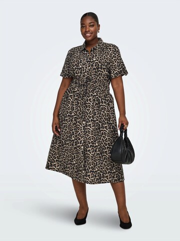 Abito camicia 'CARARIS' di ONLY Carmakoma in nero: frontale