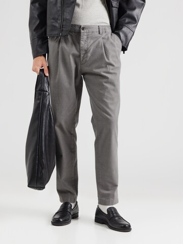 JACK & JONES Конический (Tapered) Брюки со складками 'JPSTACE' в Серый: спереди