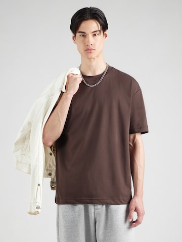 HOLLISTER T-shirt i brun: framsida