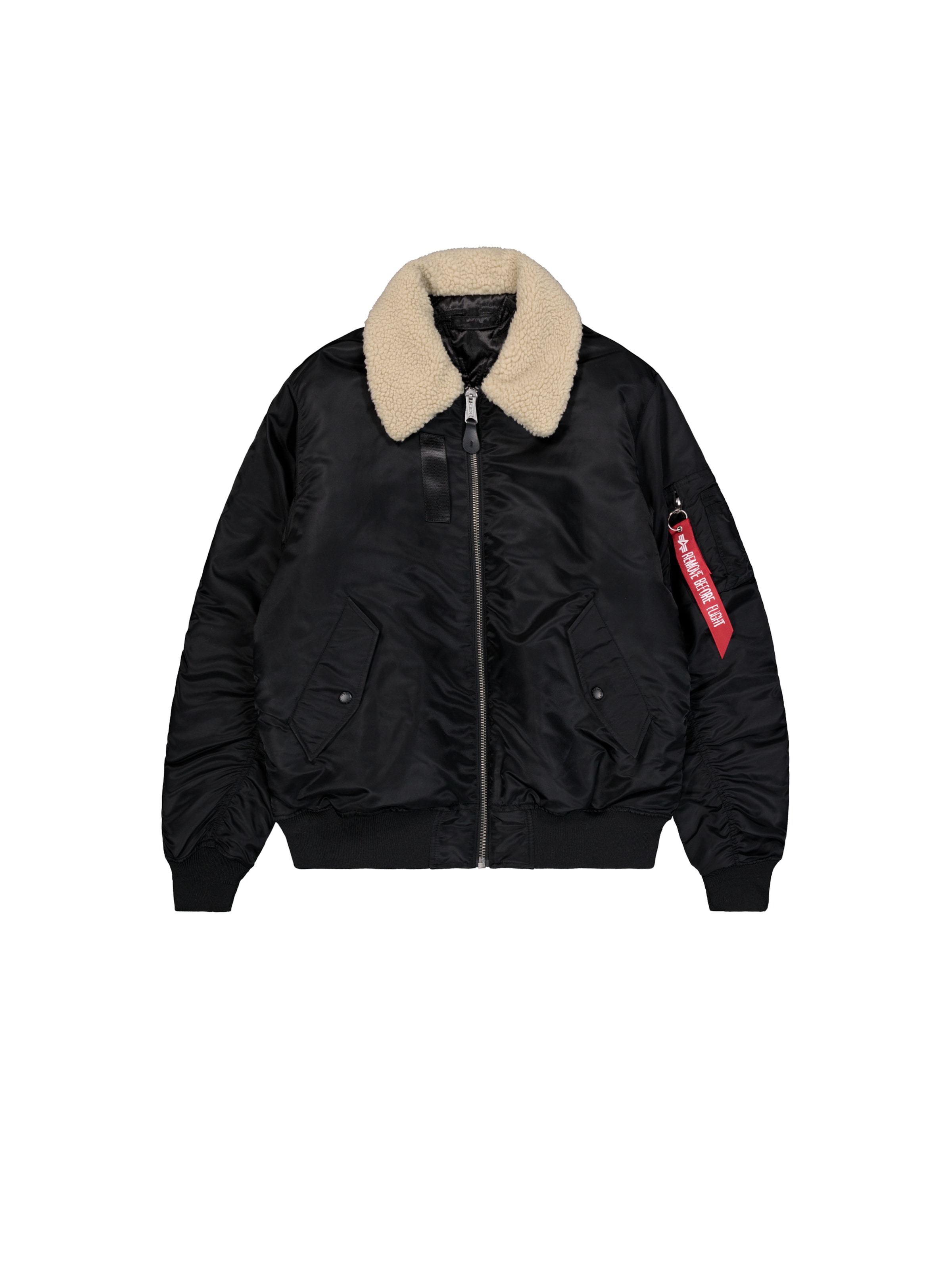 ALPHA INDUSTRIES Overgangsjakke i sort: forside