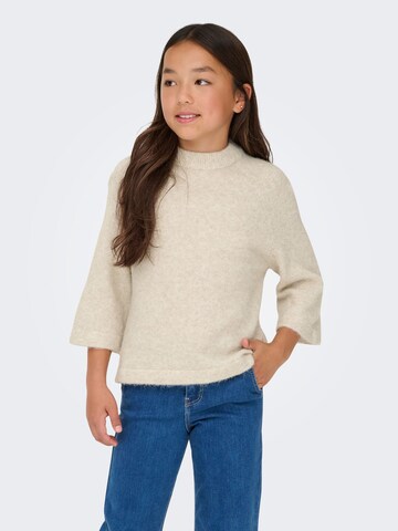 ONLY GIRLS - Jersey 'KOGEdena' en beige: frente