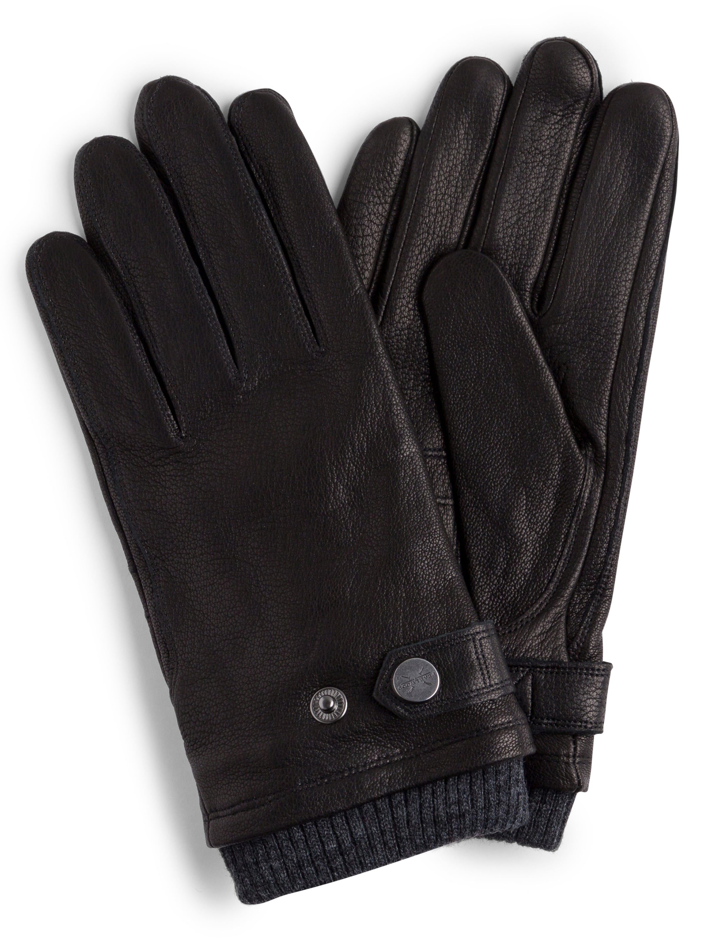 Pearlwood Full finger gloves in Black: front