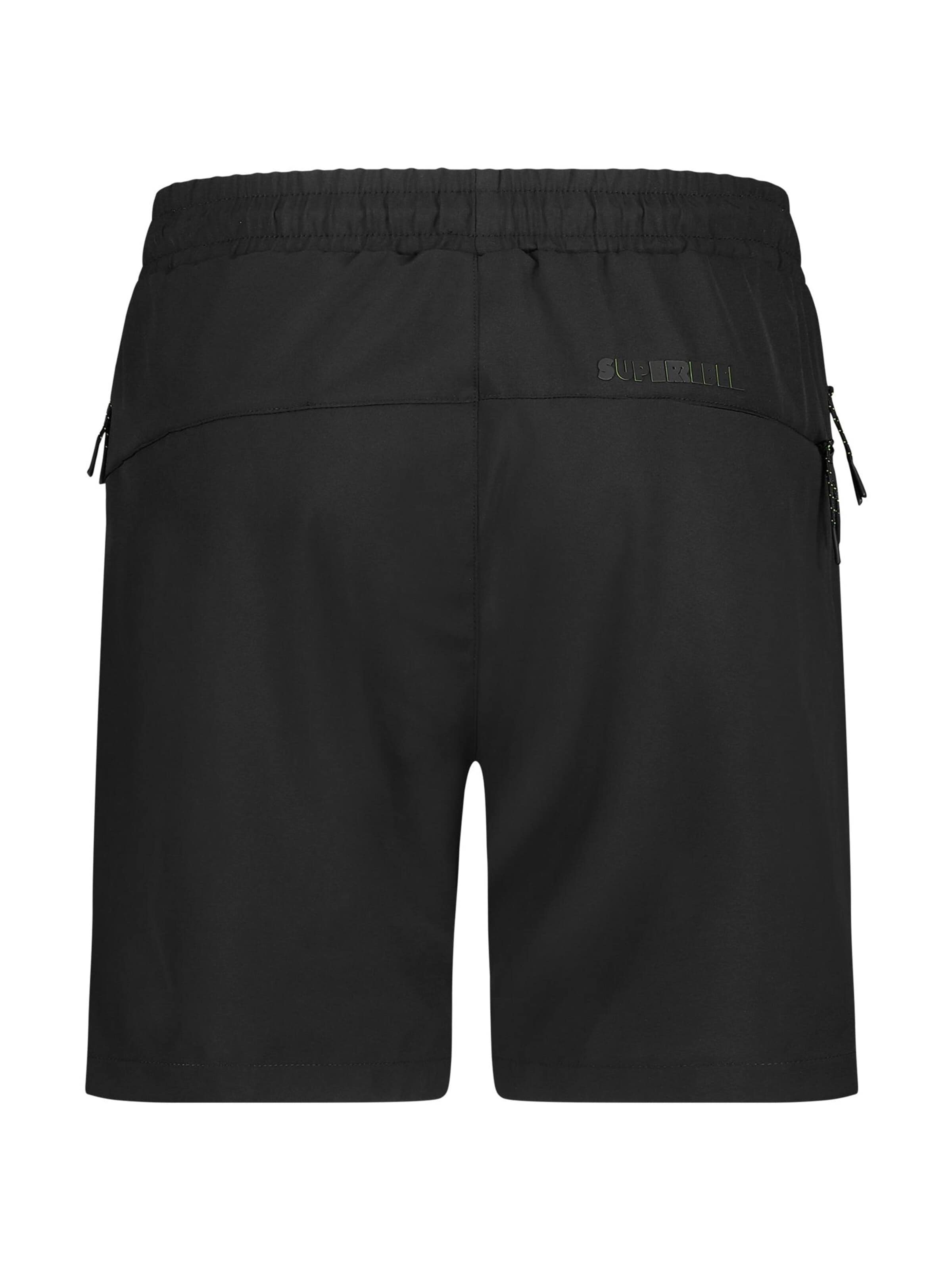 SUPERREBEL® GEAR Regular Shorts 'AL' in Schwarz