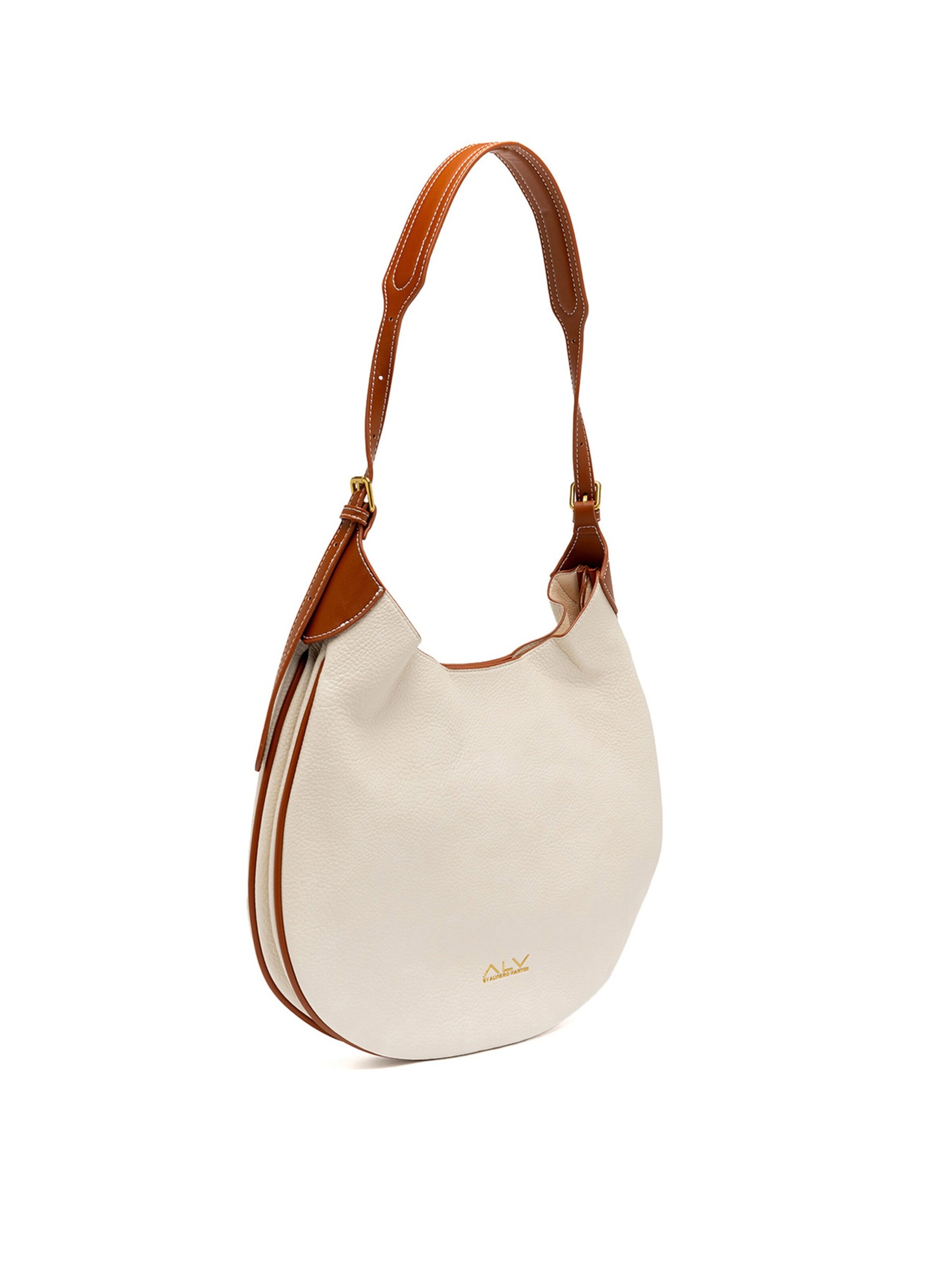 ALV By Alviero Martini Schultertasche in Beige: Vorderseite