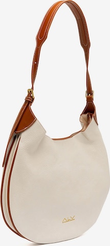 Borsa a spalla di ALV By Alviero Martini in beige: frontale