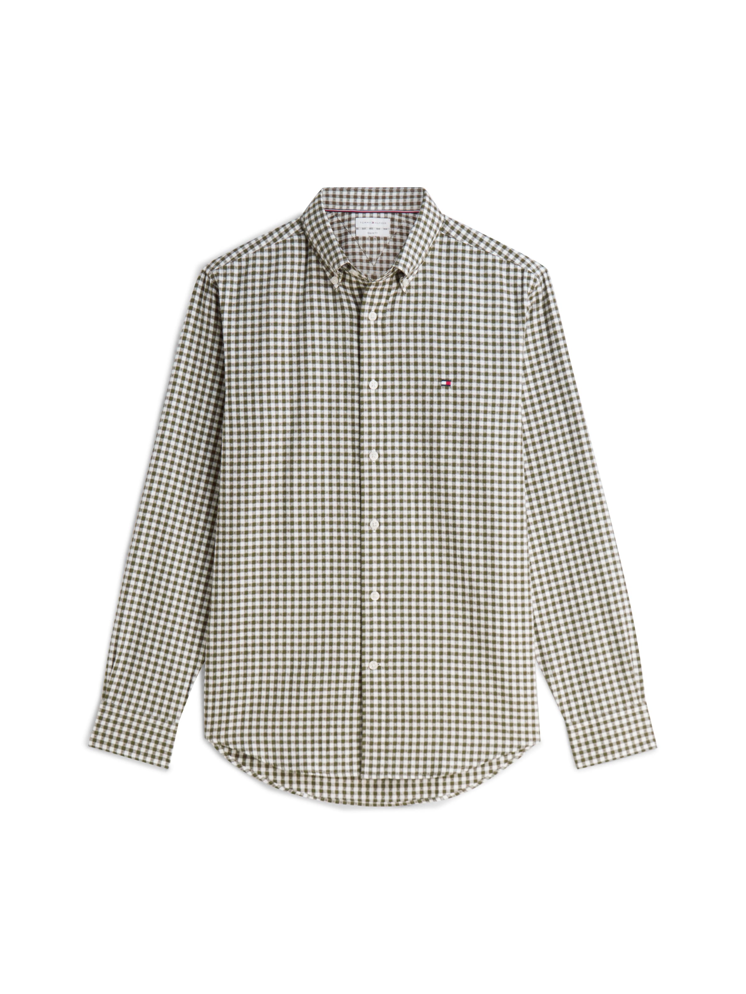 TOMMY HILFIGER Regular Fit Paita värissä vihreä: etupuoli