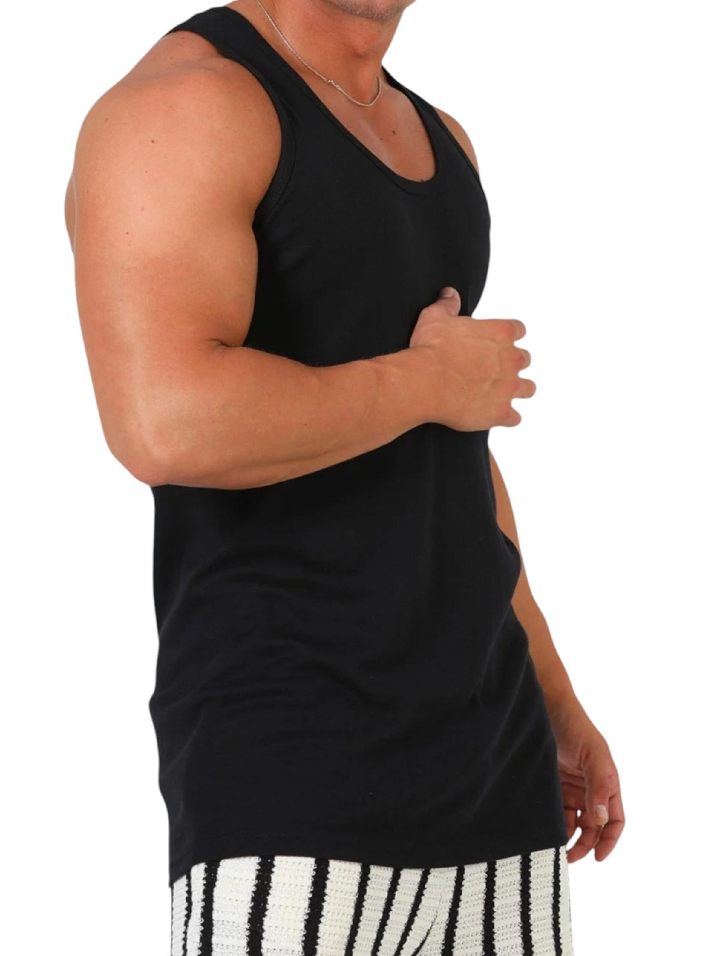 fashionshowcase - Camiseta térmica 'BasicPack' en negro