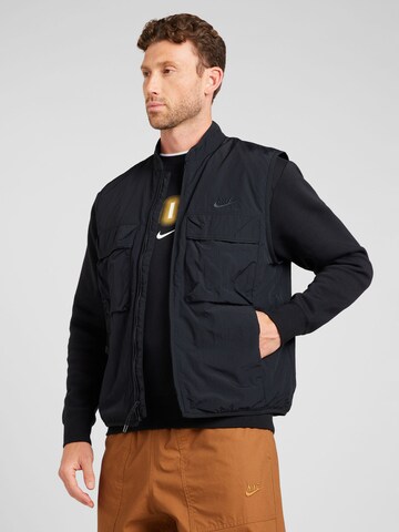 Gilet Nike Sportswear en noir : devant