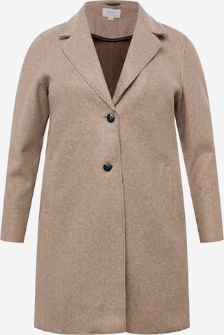ONLY Curve Between-seasons coat 'CARRIE' in Brown: front