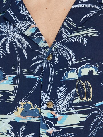 JACK & JONES - Comfort Fit Camisa 'Malibu' em azul