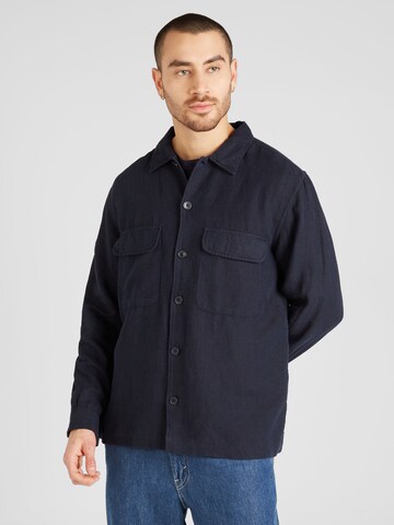 SELECTED HOMME - Ajuste confortable Camisa 'MADS' en azul: frente