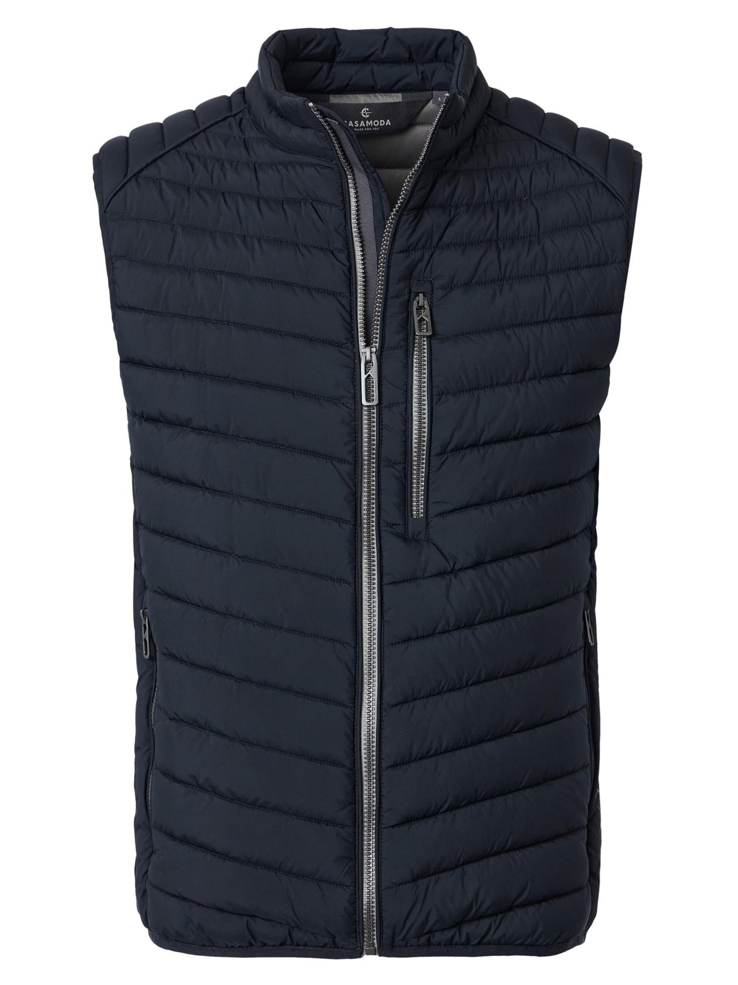 CASAMODA Vest 'Basic' in Blue: front