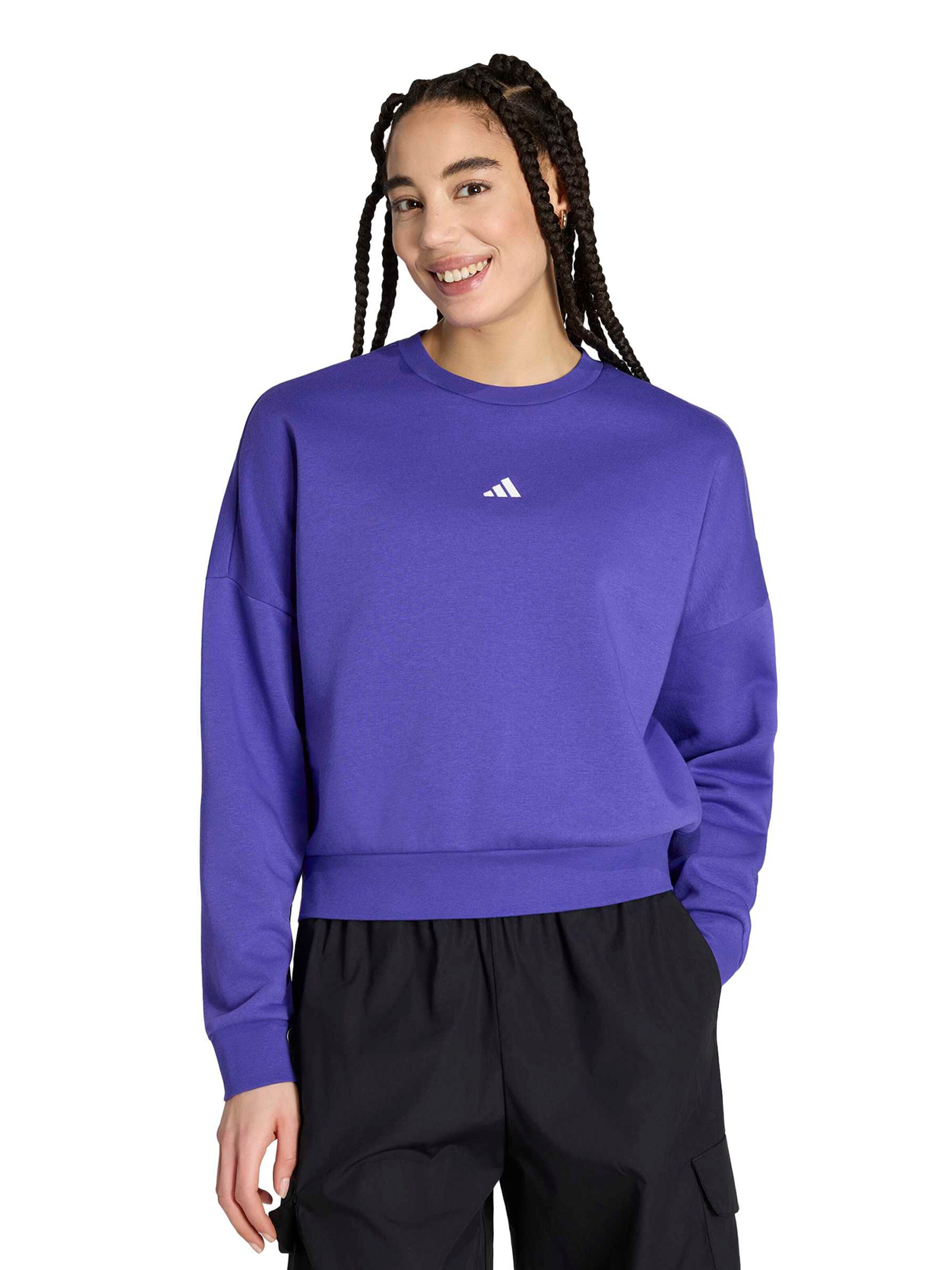 Sweat de sport ADIDAS SPORTSWEAR en violet : devant