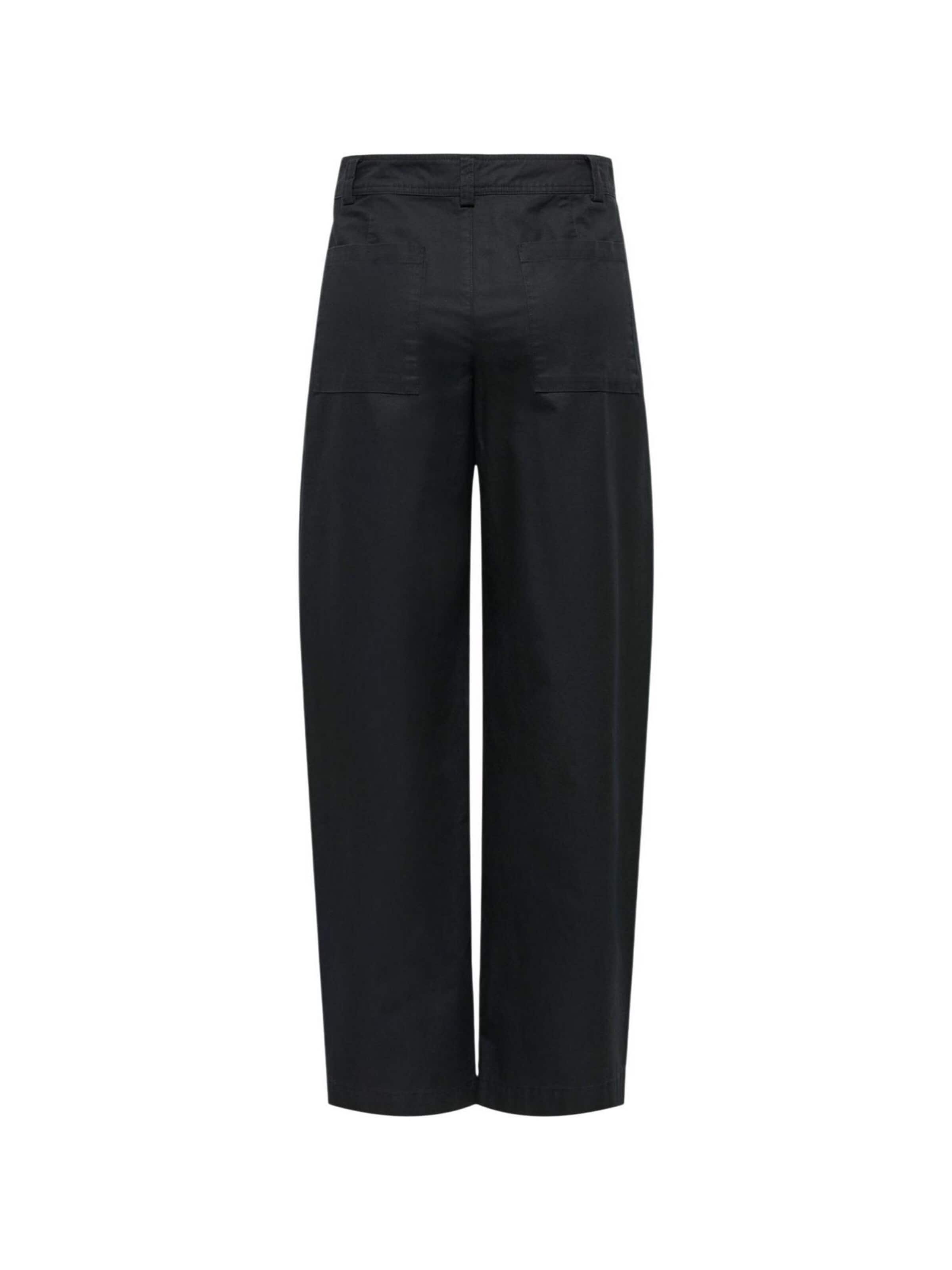 Wide leg Pantaloni 'Jdyselma Hw Barrel Pant Pnt 15367918' di Jaqueline de Yong in nero
