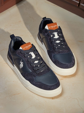 Baskets basses 'Greg' US POLO ASSN. en bleu