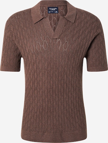 Abercrombie & Fitch Пуловер в кафяво: отпред